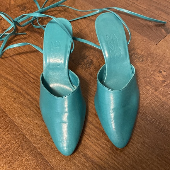 Martiniano Party Sandal in Turquoise, 36 - Picture 4 of 6